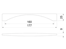 BÚTORFOGANTYÚ A033-160 MATT KRÓM