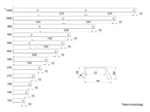BÚTORFOGANTYÚ UA09-212 SZÁLCSISZOLT ARANY