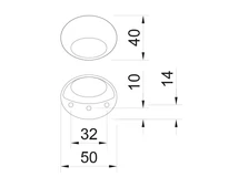 Forest BÚTORFOGANTYÚ E103-32 MM MATT NIKKEL - 10007655292