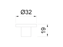 BÚTORFOGANTYÚ 22 GOMB ÁTM: 32mm BÚZASÁRGA