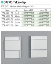 Forest ALSÓSZEKRÉNY FÜGGESZTŐ 807 TAKARÓLAP JOBBOS . BEIGE - 10009600718