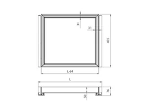 GARDRÓB SZERELVÉNY HOME BOX KOSÁRTARTÓ KERET CSILLAPÍTOTT FIÓKCSÚSZÓVAL 600MM, ACÉLSZÜRKE