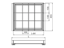 GARDRÓB SZERELVÉNY HOME BOX PIPEREFIÓK OSZTÓKKAL, CSILLAPÍTOTT FIÓKCSÚSZÓVAL 600MM, ACÉLSZÜRKE