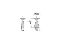 Forest STÍLI ÁLLVÁNYRENDSZER FELSŐ RÖGZÍTŐ ELEM MENNYEZETI MŰANYAG - 10009720150