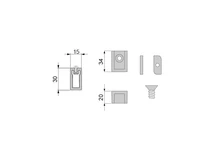 Forest STÍLI ÁLLVÁNYRENDSZER VÁLLFATARTÓ RÚD 900MM ALUMÍNIUM - 10009720410