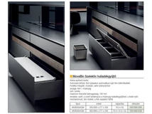 HULLADÉKGYŰJTŐ MVB060AGM (16,5+10L) SZELEKTÍV 600mm-es SZEKRÉNYHEZ ANTRACIT