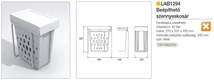 Forest FŰRDŐSZOBAI TÁROLÓ LAB1294 SZENNYESKOSÁR 40 L, 255x450x537 mm FEHÉR - 10010002050