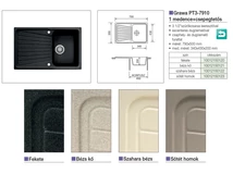 Forest GRAWA GRÁNIT MOSOGATÓ GRAWA PT3-7910A 790x500mm BEIGE - 10012150121