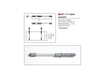 POLCTARTÓ REJTETT ART1117 14x140mm SZÜRKE