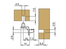 Forest POLCTARTÓ BIZTONSÁGI KÖRMÖS RG01.00.50  NIKKELEZETT - 10013600080