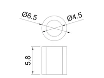 MŰANYAG TÁVTARTÓ ART165 ÜVEGAJTÓ FOGANTYÚFURATHOZ ÁTTETSZŐ