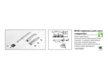 SZERELVÉNYEK HOME BOX PUSH OPEN CSAPPANTYÚ MÁGNESES+KÜLSŐ ADAPTER+CSAVAROK SZÜRKE