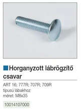 Forest MŰANYAG DESIGN LÁB LÁBRÖGZÍTŐ CSAVAR M8×35 mm HORGANYZOTT - 10014107000