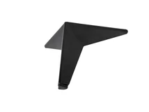 FÉM DESIGN LÁB 19555 DÖNTÖTT SZÖGLETES 130mm MATT FEKETE