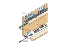 TOLÓAJTÓ BÚTORLAPHOZ 1700 SZETT ELÖL FUTÓ AJTÓHOZ CSILLAPÍTOTT 80 KG SZÜRKE