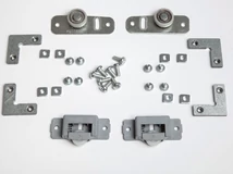 TOLÓAJTÓ ALUMÍNIUM KERETHEZ 1500 TOLÓAJTÓ SZETT + SAROKELEM 1 AJTÓHOZ 30 KG SZÜRKE