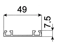Forest TOLÓAJTÓ BÚTORLAPHOZ CLEFT ALSÓ SÍN 3 m MATT FEKETE - 10014610250