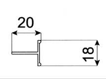 Forest TOLÓAJTÓ BÚTORLAPHOZ ELVÁLASZTÓ ´T´ PROFIL 3 m MATT FEKETE - 10014610280
