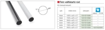 Forest VÁLLFATARTÓ RÚD KÖR ALAKÚ 3000x25/0,7 mm KRÓM - 10015510300