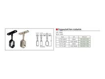 VÁLLFATARTÓ RÚD 12109.MB RÚDTARTÓ OVÁLIS RÚDHOZ FEKETE