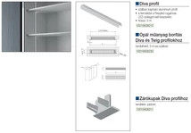 Forest VILÁGÍTÁSTECHNIKAI KIEGÉSZÍTŐ OPÁL BORÍTÁS DIVA ÉS TWIG PROFILHOZ 3,0m FEHÉR - 10015608230