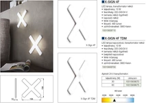 Forest LED  VILÁGÍTÁS X-SIGN 4F FEHÉR - 10015608710
