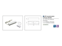 VILÁGÍTÁSTECHNIKAI KIEGÉSZÍTŐ TRAFÓ D-POWER 60/24D 24V 60W FEHÉR