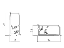 Forest VIZZÁRÓ 3505 TÉGLALAP ALAKÚ 4 fm SZÁLCSISZOLT ALUMÍNIUM MŰANYAG - 10015710610