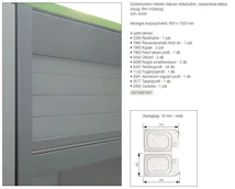 Forest REDŐNY RENDSZER KIT 2.0 REDŐNYSZETT A357 1300x600mm EZÜST - 10015901001