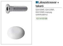 Forest MŰANYAG SZEKRÉNYLÁB CSAVAR TAKARÓSAPKÁVAL ÁTM.10 × 37 mm HORGANYZOTT-FEHÉR - 10114100199