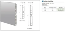 Forest LÁBAZATELEM ELŐLAP H: 100 mm L: 4 fm ALUMÍNIUM - 10010901450