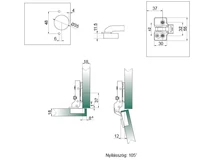 BÚTORPÁNT HOME BOX HB-203 BLACK CSILLAPÍTOTT FÉLIG RÁÜTŐDŐ PÁNT +EXC.ALÁTÉT+CSAVAR FEKETE NIKKEL