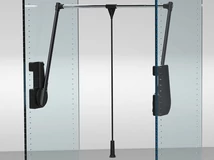 GARDRÓBLIFT 700/N 750-1150 mm, 15kg FEKETE-KRÓM