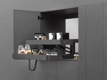 FÉMRÁCS LAMINA KARLO60VGM FELSŐSZEKRÉNYBŐL LENYÍLÓ POLCRENDSZER 508x598x279 mm ANTRACIT