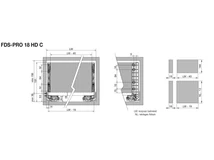 FDS DUPLAFALÚ FÉM FIÓKOLDAL FDS-PRO 18 HD B 450mm H126 60kg ANTRACIT