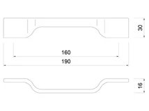 BÚTORFOGANTYÚ WMN002.160 160 SÖTÉT BRONZ