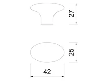 BÚTORFOGANTYÚ WPO879.000 GOMB NARANCS