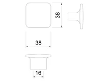 BÚTORFOGANTYÚ WPO902.016 GOMB NARANCS