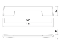 BÚTORFOGANTYÚ WMN001.160 160 SÖTÉT BRONZ