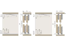 TOLÓAJTÓ BÚTORLAPHOZ NOVA ALSÓ-FELSŐ SÍN DUPLA 2,9M ALUMÍNIUM