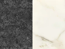 KONYHAI HÁTFAL CHT AU01 BLACK VELVET / AU02 WHITE SATIN 4200x645x8mm