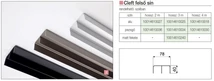 TOLÓAJTÓ BÚTORLAPHOZ CLEFT FELSŐ SÍN 4 m ALUMÍNIUM