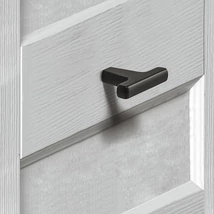 106.70.470 Hafele Déco H2335 Foganyú Gomb Matt Fekete