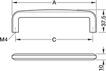 106.71.512 Häfele Déco H2590 Fogantyú Króm