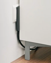 820.52.350 Hafele 1x230V hosszabító szuper Lapos dugvillával fekete  