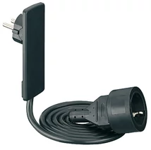 820.52.350 Hafele 1x230V hosszabító szuper Lapos dugvillával fekete  