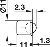 241.80.532 Golyós csappantyú 11mm