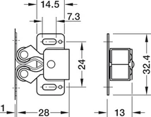244.01.903 Mechanikus csappantyú cink Häfele