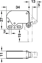 245.54.701 Automata csappantyú  Mini-Latch