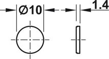 246.01.906 Mágnes ellendarab 10mm